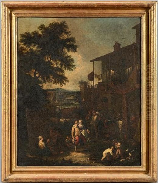 Paysans Devant Une Auberge, Le Repas Des Paysans (2 Works) - view 1