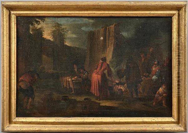 Scene De Campement, Rixe De Paysans (2 Works) - view 1