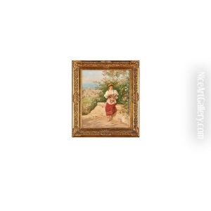 Flower Girl, Naples by Luigi Olivetti