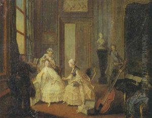 La Toilette De La Princesse De Conti by Michel Barthelemy Olivier