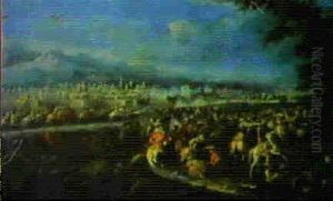 Battaglia Con Citta In Lontananza