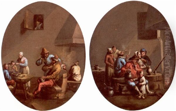 Interior With Peasants Drinking - view 1