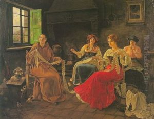 Las Bordadoras by Blas Olleros Y Quintana