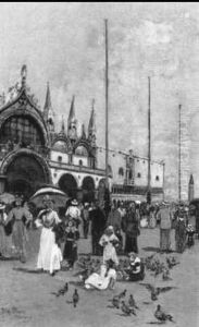 Der Markusplatz by Blas Olleros Y Quintana