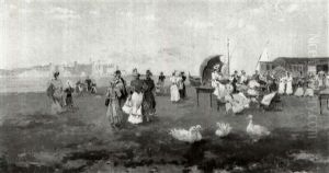 At The Beach by Blas Olleros Y Quintana