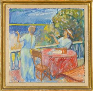 On The Balcony by Yrjoe Ollila