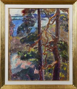 Pine Trees by Yrjoe Ollila