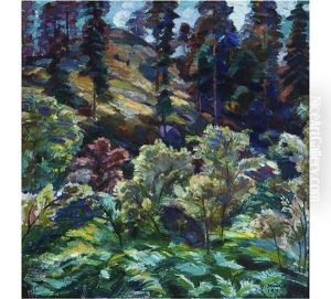 Forest Slope by Yrjoe Ollila