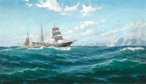 Udfor Nordkap by Alfred Olsen