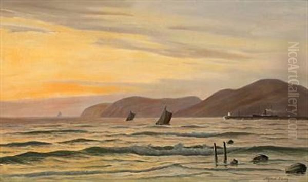 Seascape With View To Hilly Shore - view 1