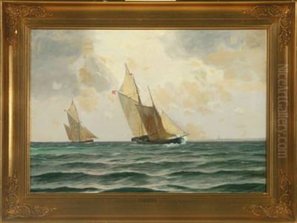Seascape With Sailing Ships - view 1