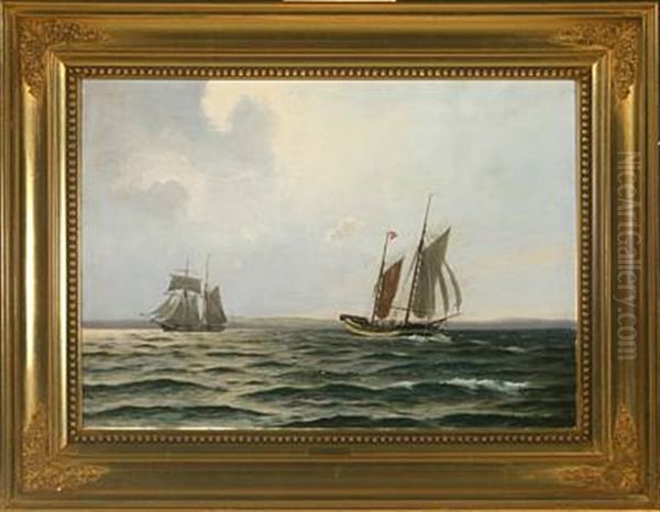 Seascape With Sailing Ships - view 1
