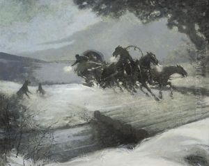 Running From The Wolves by Alfred Olsen