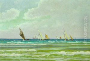 Fischerboote Laufen Nach Hornbaek Aus