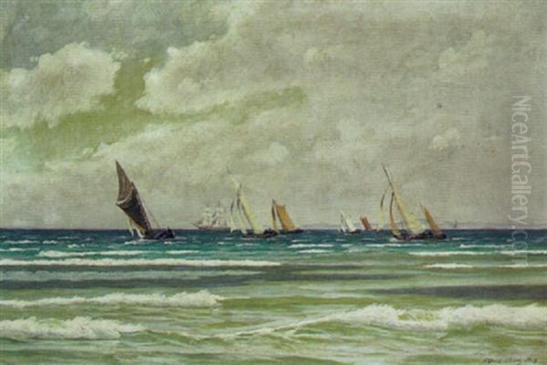 Fiskerbade Der Krydser Ud For Hornbaek - view 1