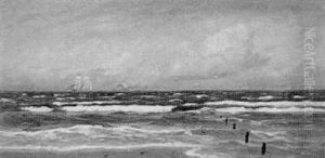Havsmotiv Med Seglande Batar