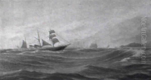 Marine Med Skibe Udfor Norske Kyst - view 1