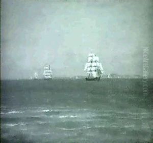 Marine Med Sejlskibe by Alfred Olsen