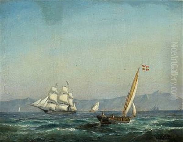 The Pilot Carl Of Dragor On Its Way To Aid An American Merchant Ship - view 1