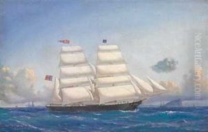 Brigen "alma Af Sandefjord" by Carl Julius Emil Olsen