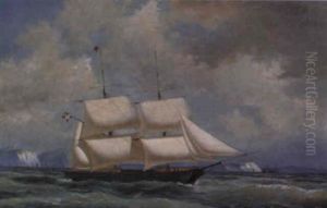 Marine Med Det Danske Flagskib 'brig. Charlotte Hage Af Kjobenhavn Fart. . . by Carl Julius Emil Olsen