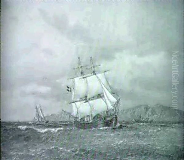 Svenskt Segelfartyg Utanfor Kullen - view 1