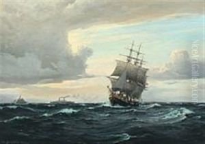 The Training Ship Georg Stage On A Starbord Tack