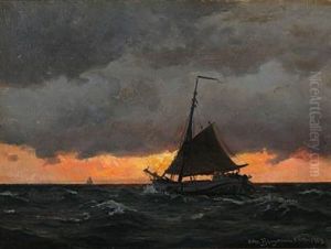 Fishing Boat At Sunset Fishing Boat At Sunset