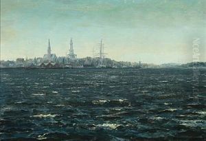 A Marine With A View Towards Bergen by Christian Benjamin Olsen