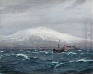 Seascape From The Island by Christian Benjamin Olsen