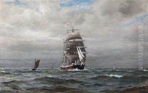 Seascape With Thunder In The Horizon