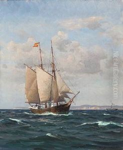 Seascape With A Sailing Ship Seascape With A Sailing Ship