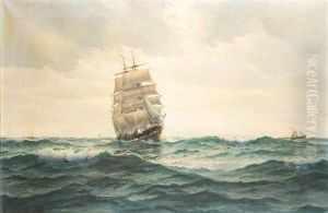 Dreimaster Auf Hoher See by Christian Benjamin Olsen