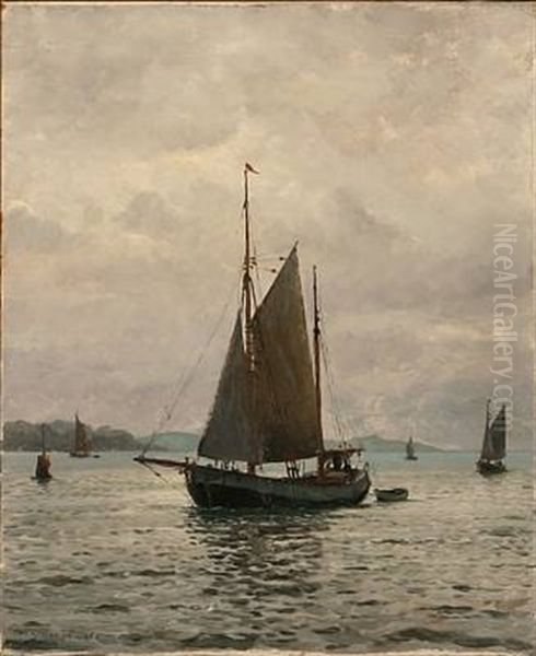 Coastal Scene With Sailing Boats - view 1