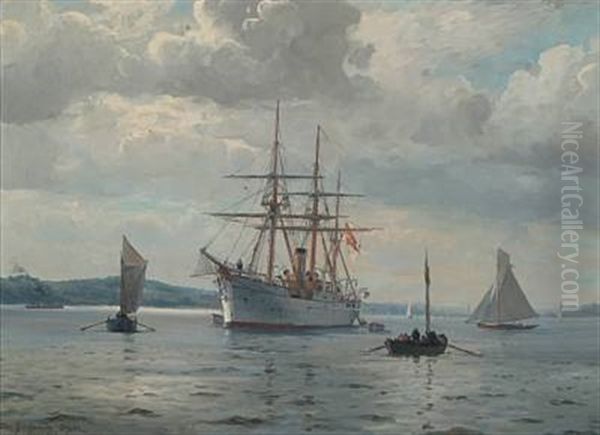 Fregatten "ingolf" I Vejle Fjord - view 1
