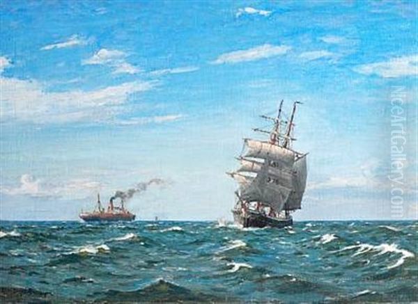 Ships In Open Sea - view 1