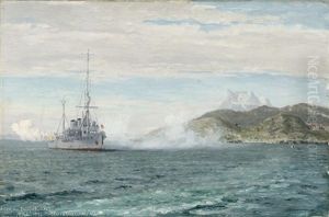 Ved Afrejsen Fra Godthaab 12. Juli 1921
