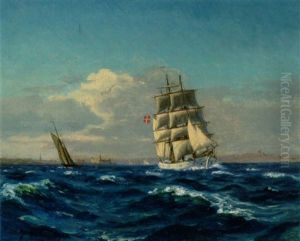 Tremaster Ud For Kronborg by Christian Benjamin Olsen