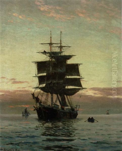 Tomaster Og Smabade Pa Havet Ved Solnedgangstide - view 1