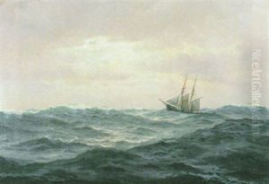 Zweimaster Auf Bewegter See Zweimaster Auf Bewegter See