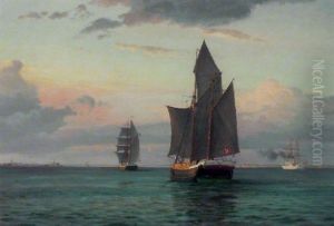Returning To Harbour by Christian Benjamin Olsen