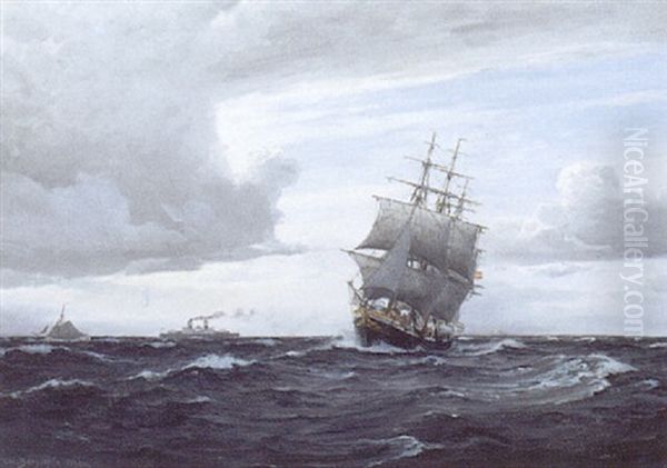 Marine Med "georg Stage" Og Andre Skibe - view 1