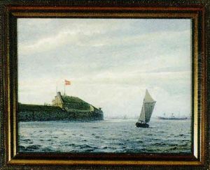 Parti Fra Kobenhavns Havn by Christian Benjamin Olsen
