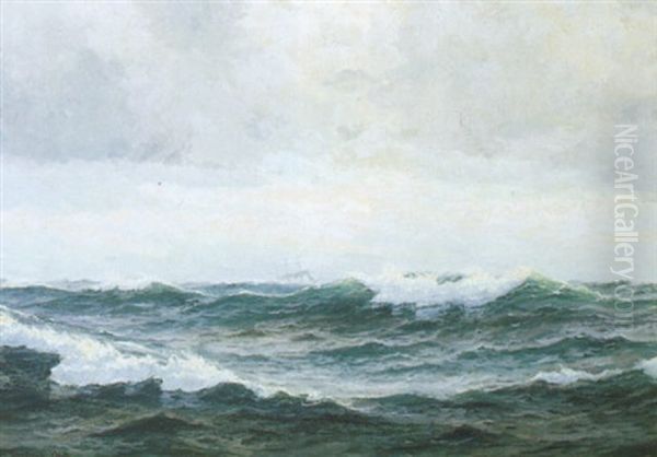 Marine Med Sejlskib I Hoj So - view 1