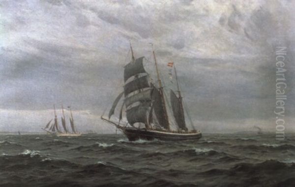 Marine Mit Segelschiffen - view 1