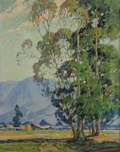 California Farm In Landscape by George Wallace Olson