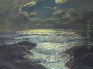Moonlit Waters by Julius Olsson