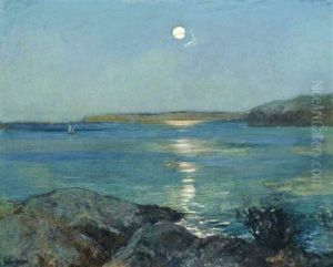 The Rising Moon by Julius Olsson
