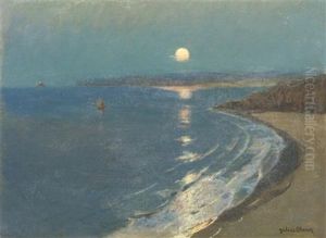 St. Ives Moonlight by Julius Olsson