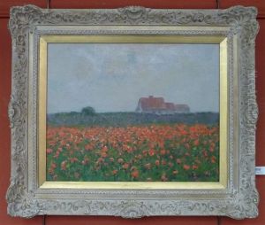 The Poppy Field by Julius Olsson